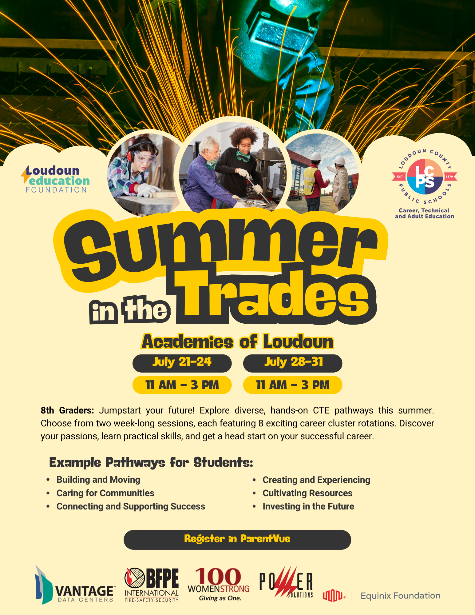 summer in the trades flyer