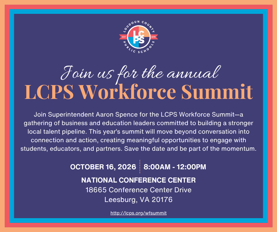 invitation for the LCPS Workforce Summit