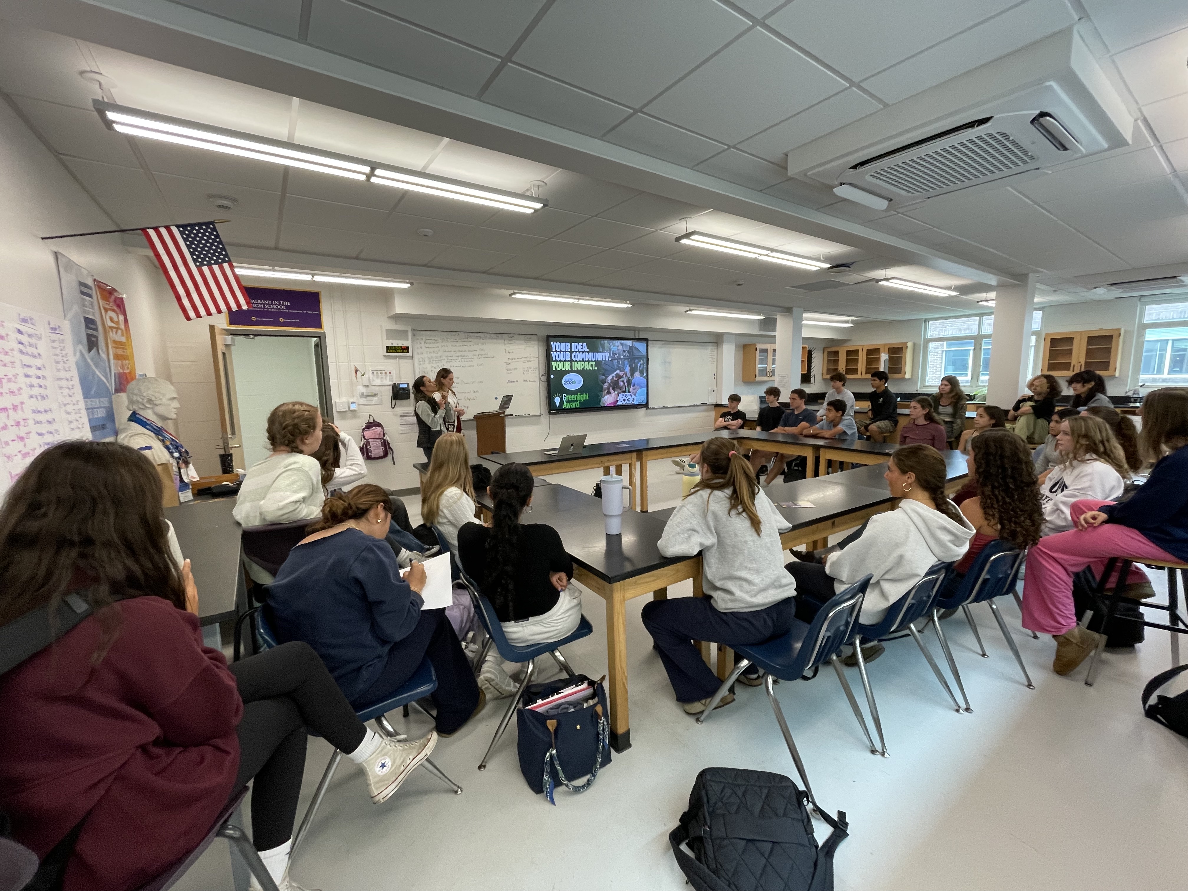 students sitting at desk