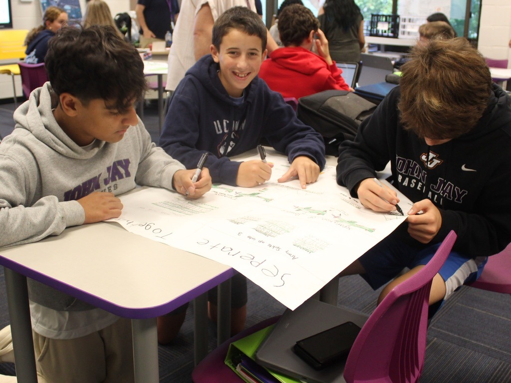 Team Charisma students in Social Studies class