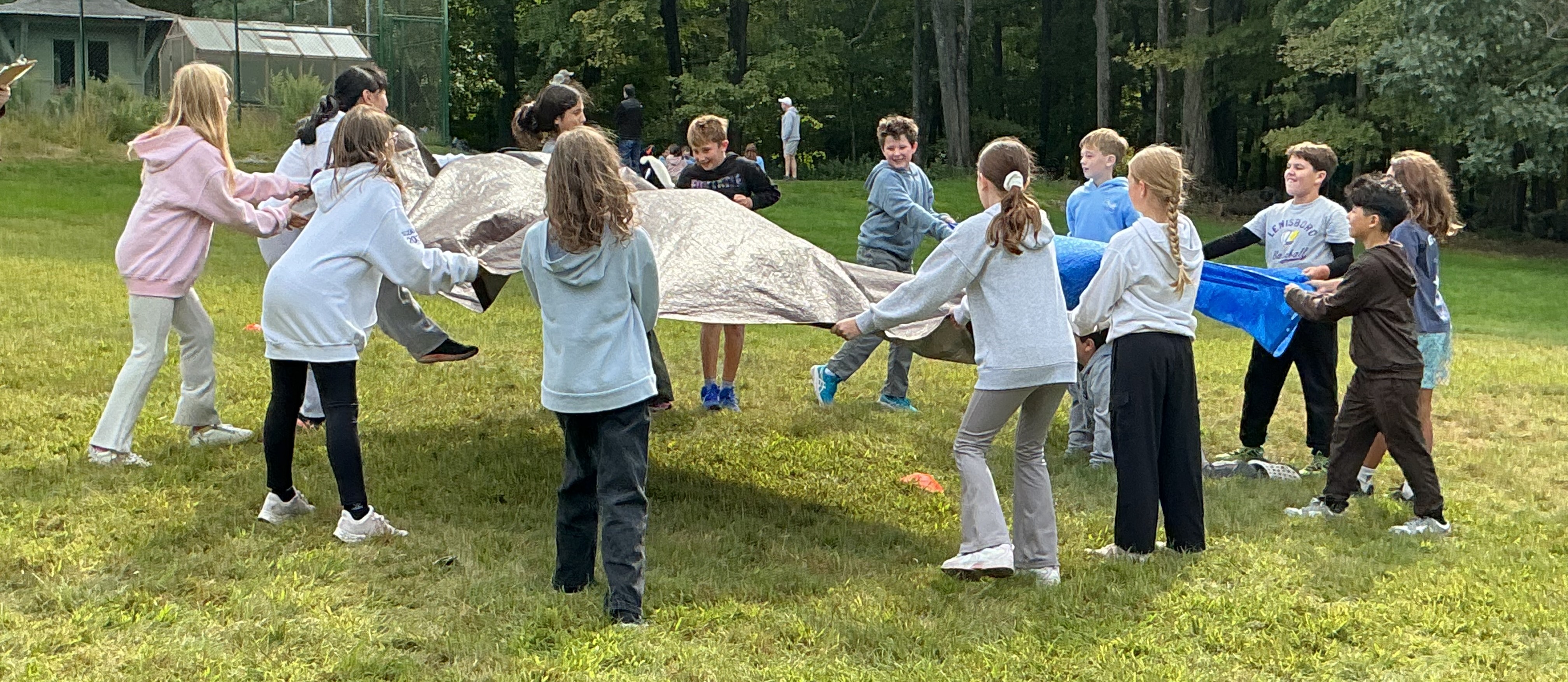 students playing outdoors