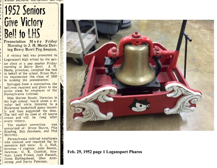 1952 Seniors Give Victory Bell to LHS