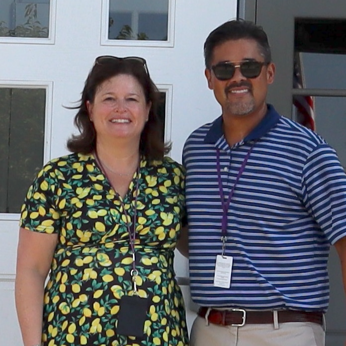 principal Harris and AP Stambaugh