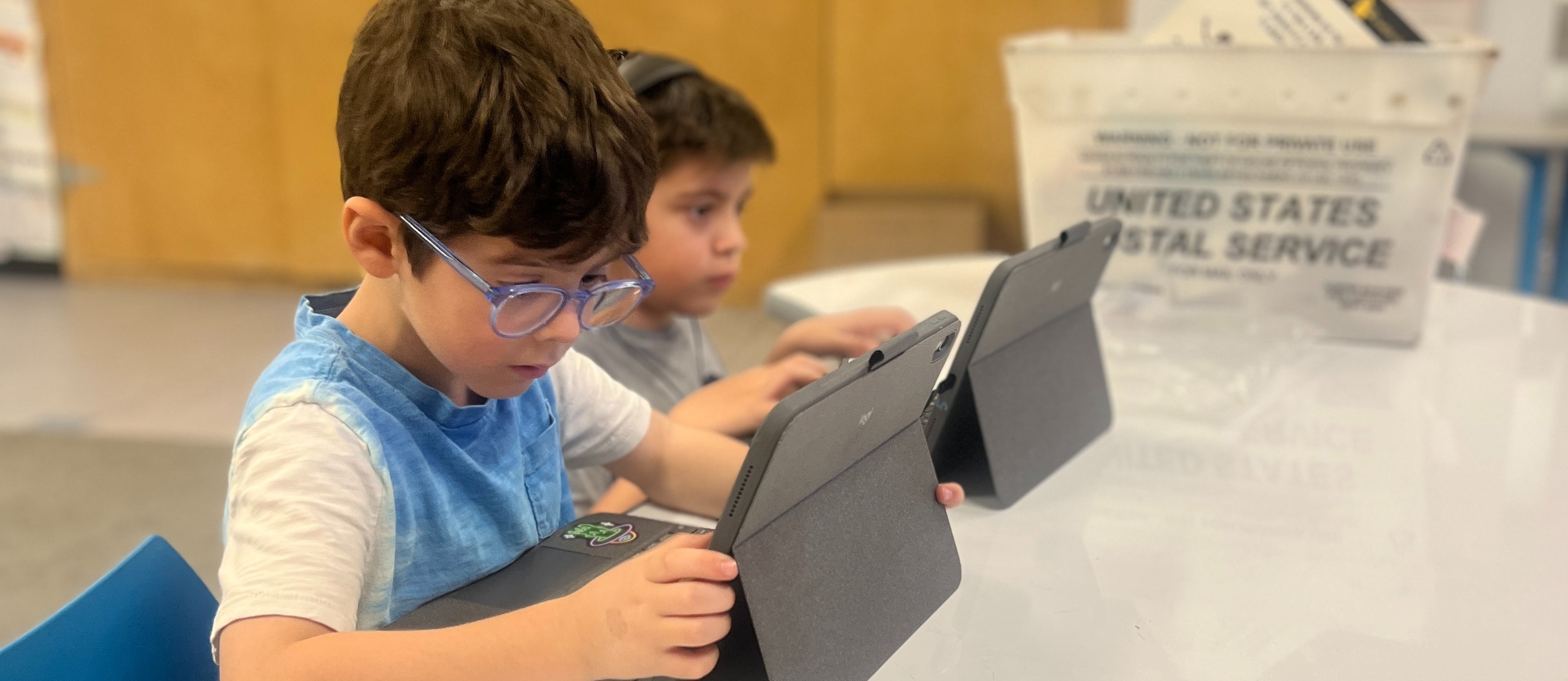 students sitting at desk