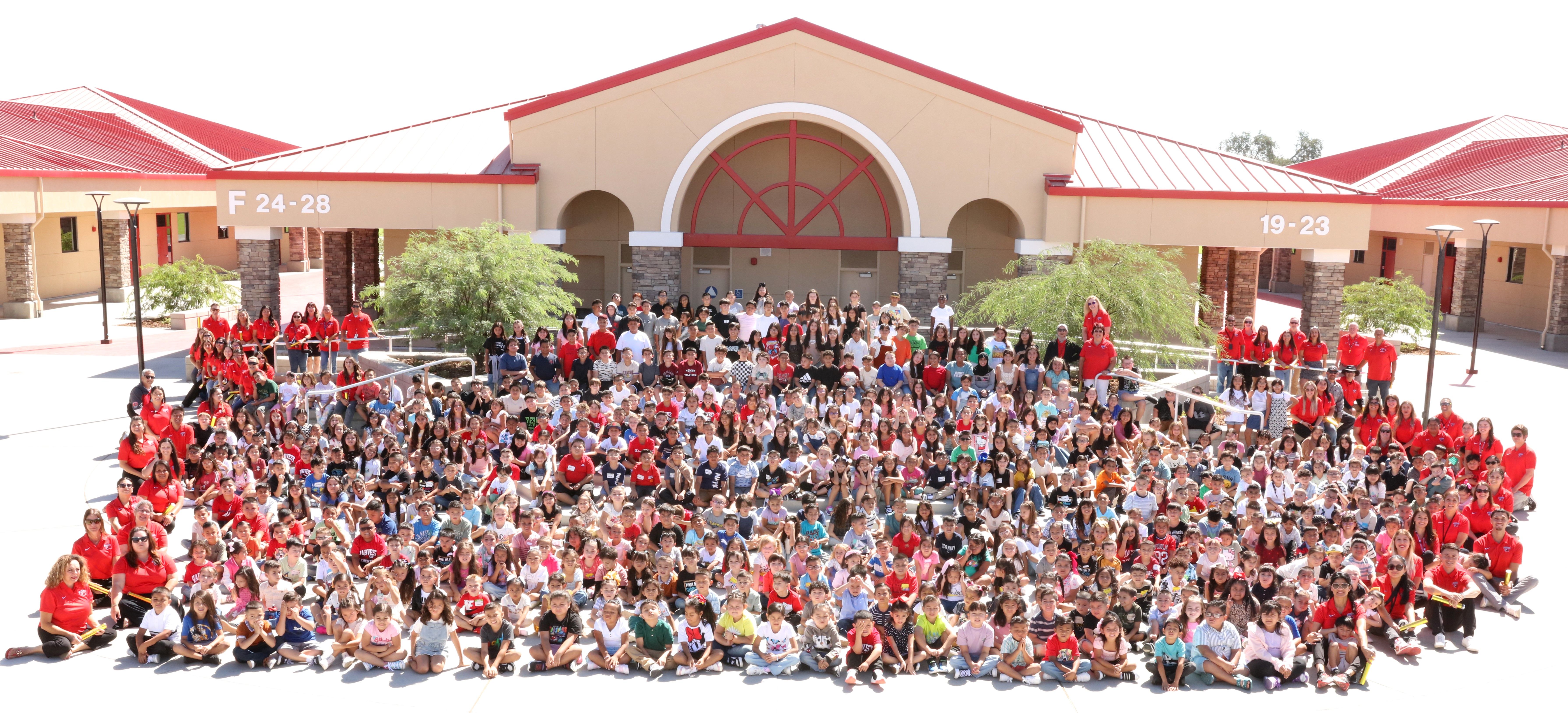 First ay of School for Harvest Elementary students