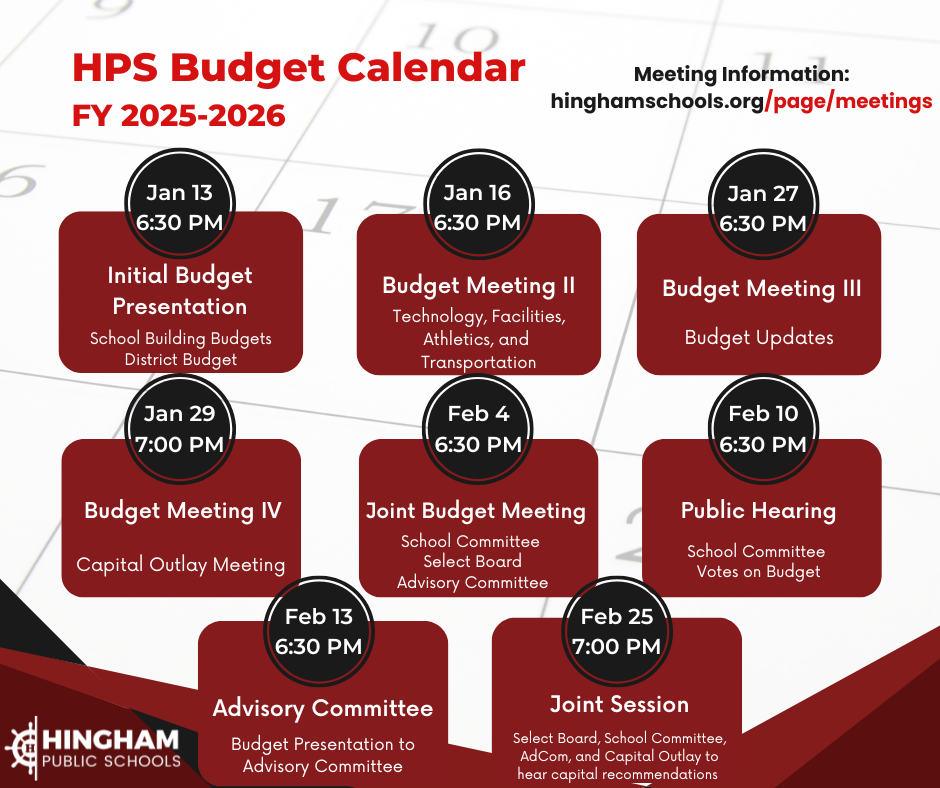 budget calendar.