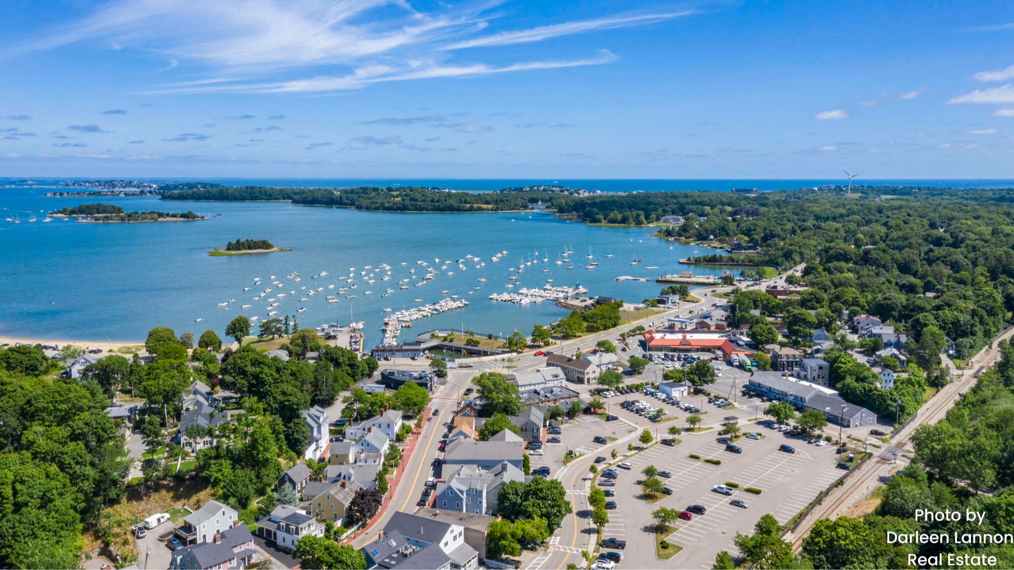 Aerial Pic of Hingham Harbor.