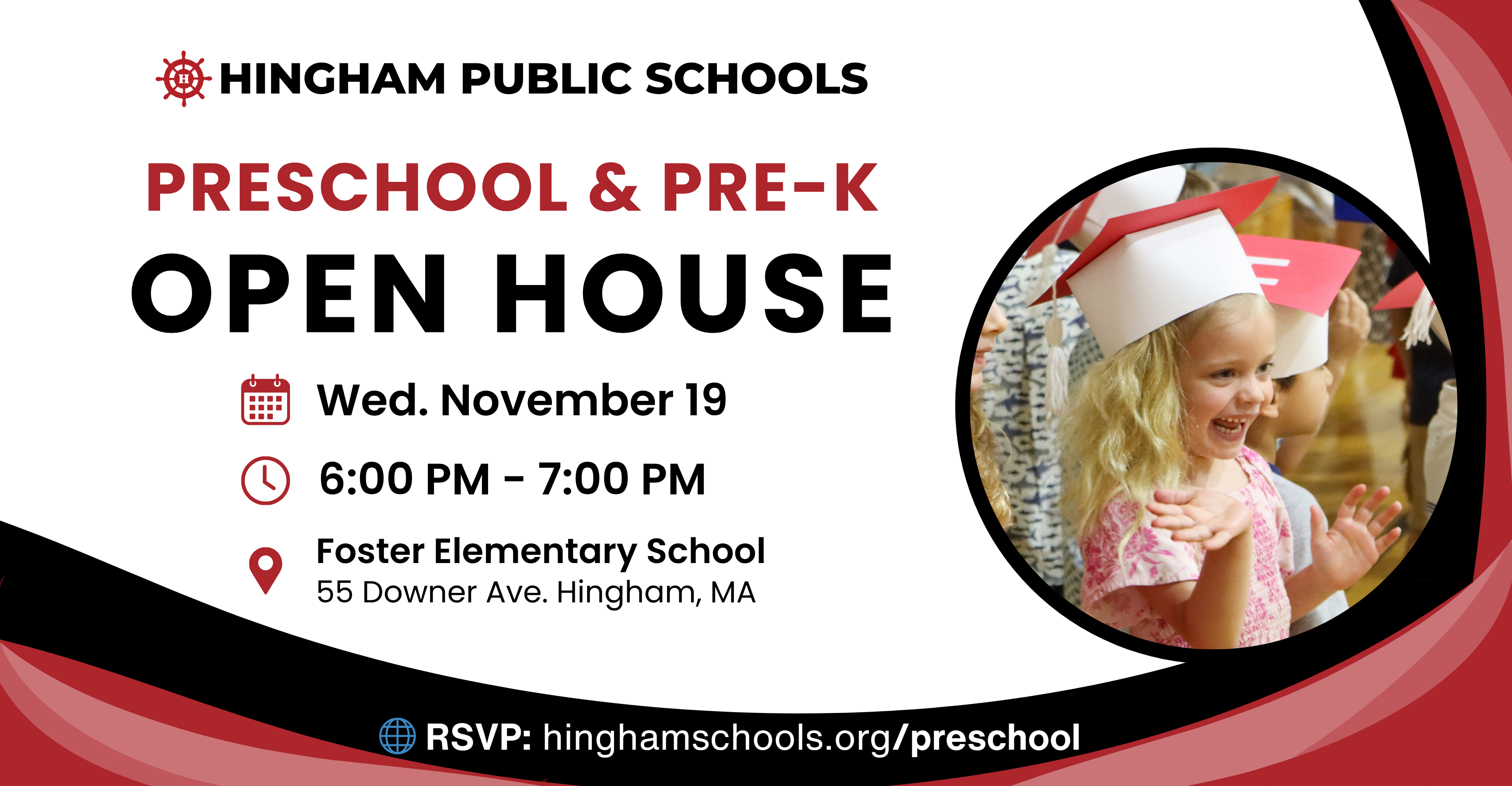 Preschool Open House November 19.