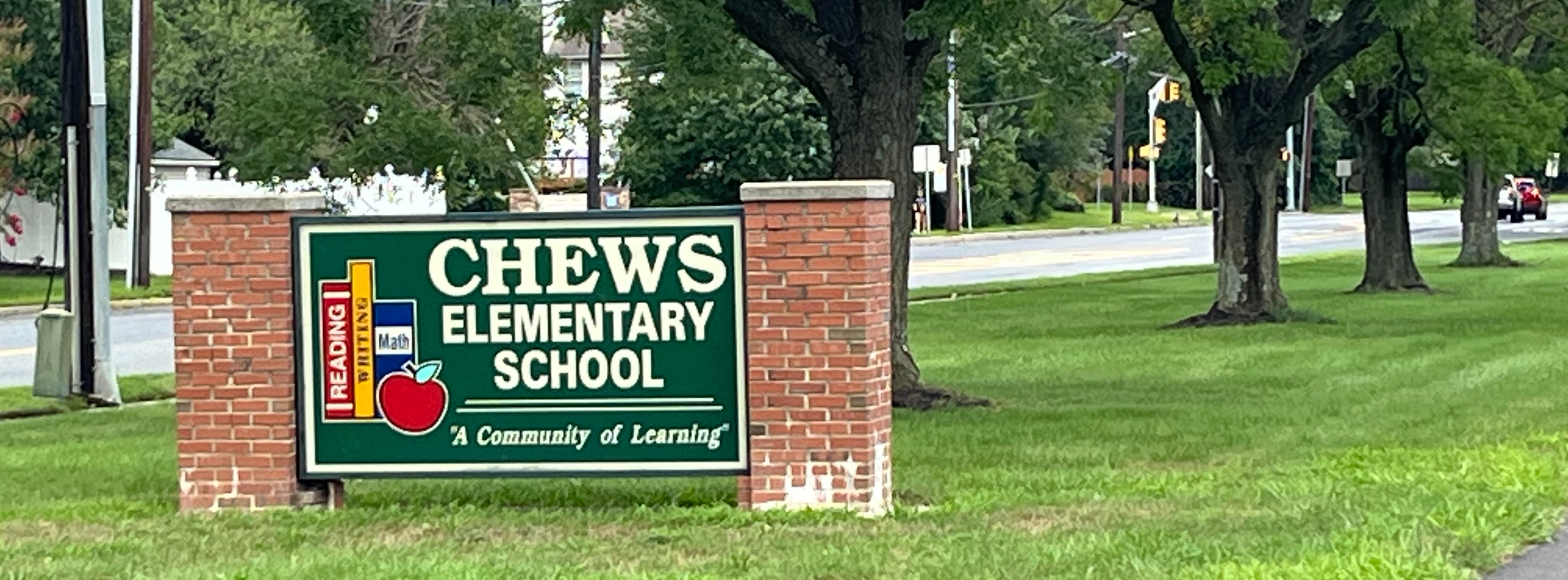 Chews School Sign