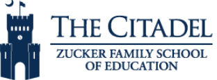 The Citadel: Zucker Family School of Education logo.