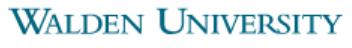 Walden University logo.