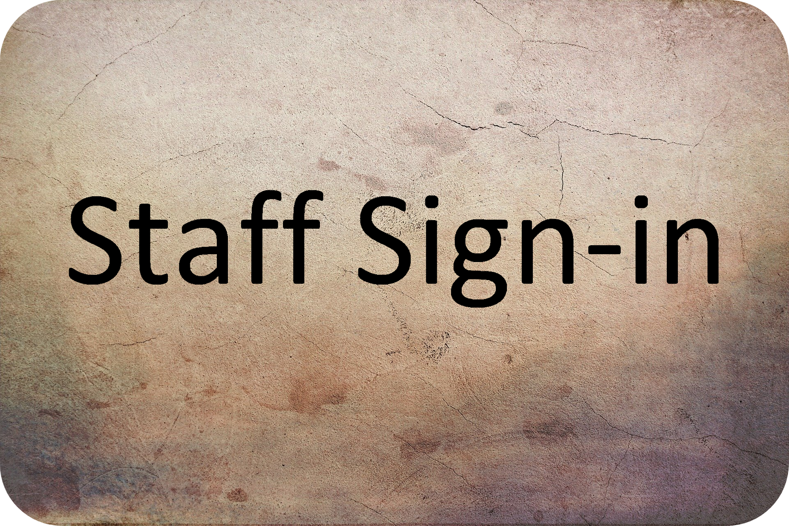 Staff Sign in