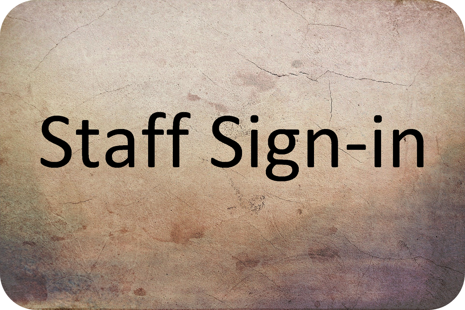 Staff Sign In