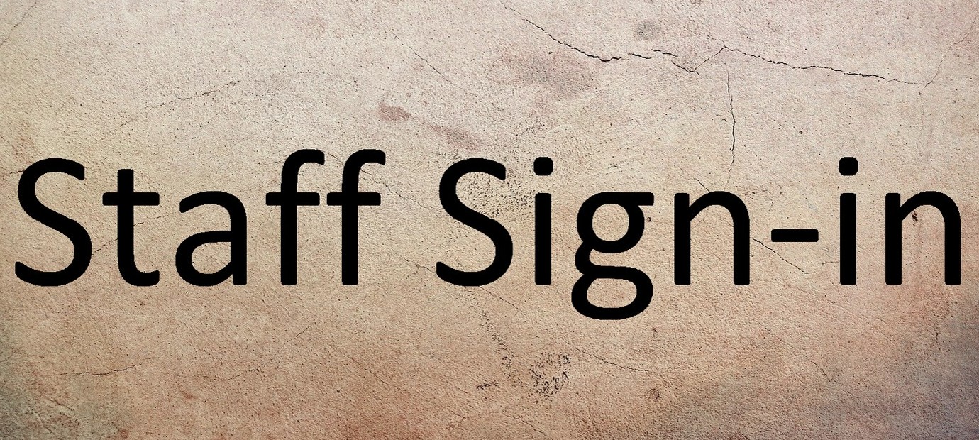 Staff Sign in