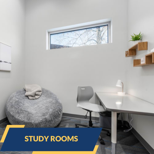 office room that reads "Study rooms"