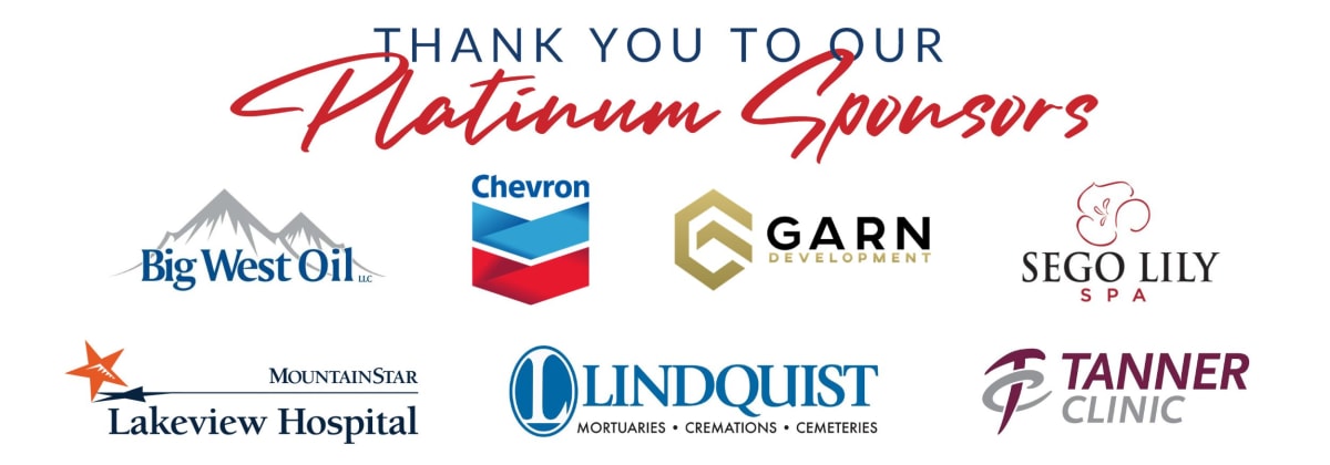 "Thank you to our Platinum Sponsors" and company logos
