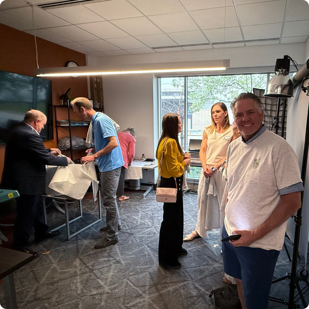 Community members supporting students