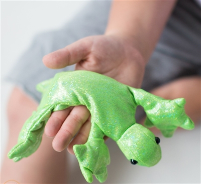 Plush Lime the Lizard Fidget With Soothing Weight