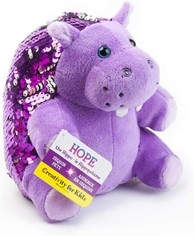 Hanna Hippo Weighted Sequin Pet or Dino Dinosaur Weighted Sequin Pet