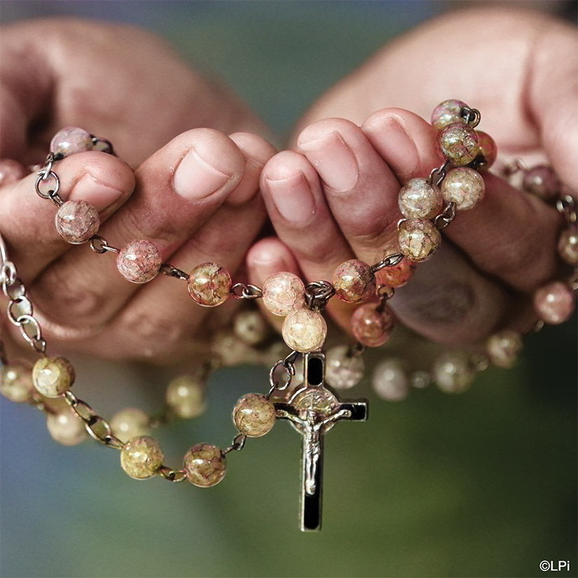 Rosary in hands