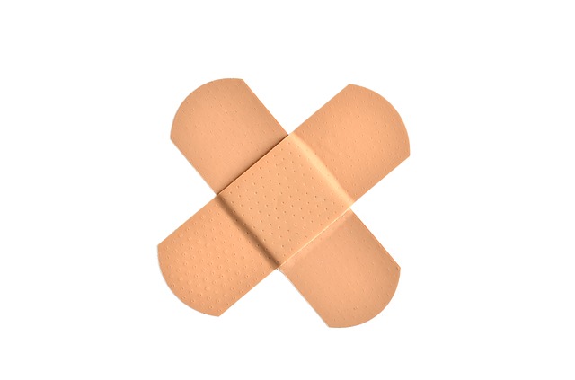 Crisscrossed Bandaids