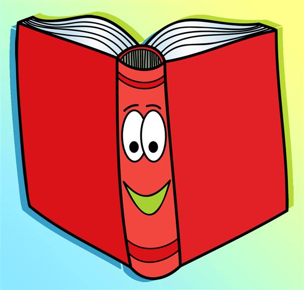 Red book smiling.