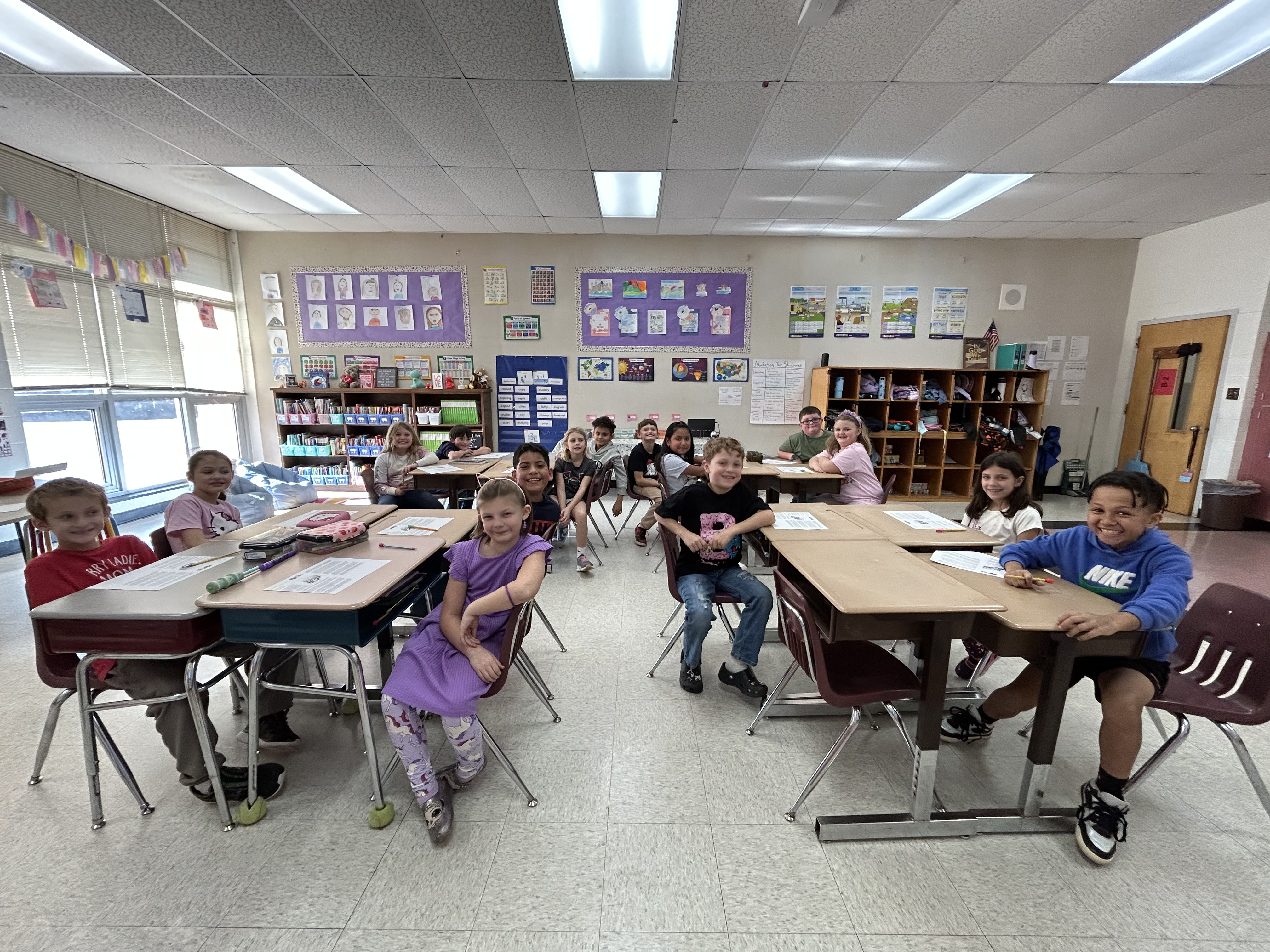 Ms. Eubank's students are excited to start the new semester.