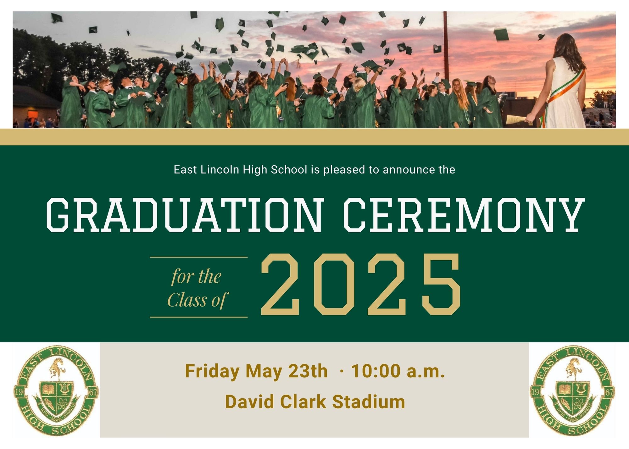 2025 Graduation Date and Time Announcement