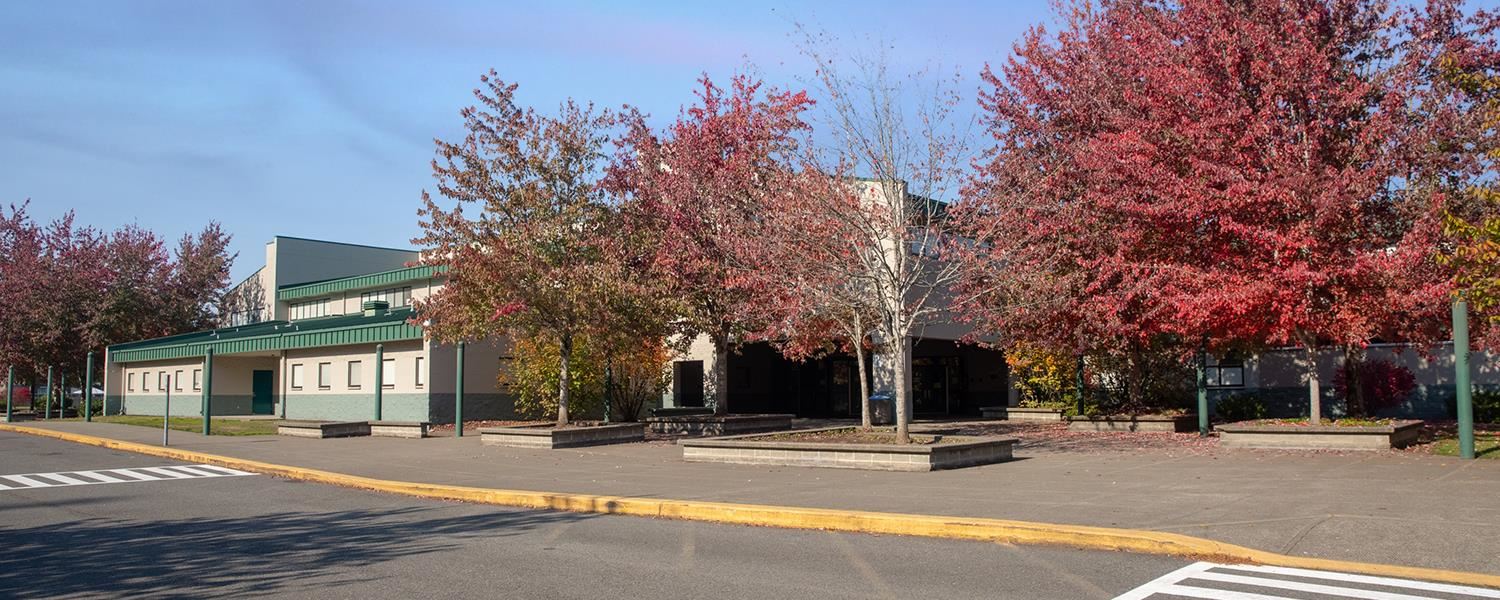 Exterior of Cedar Heights Middle School