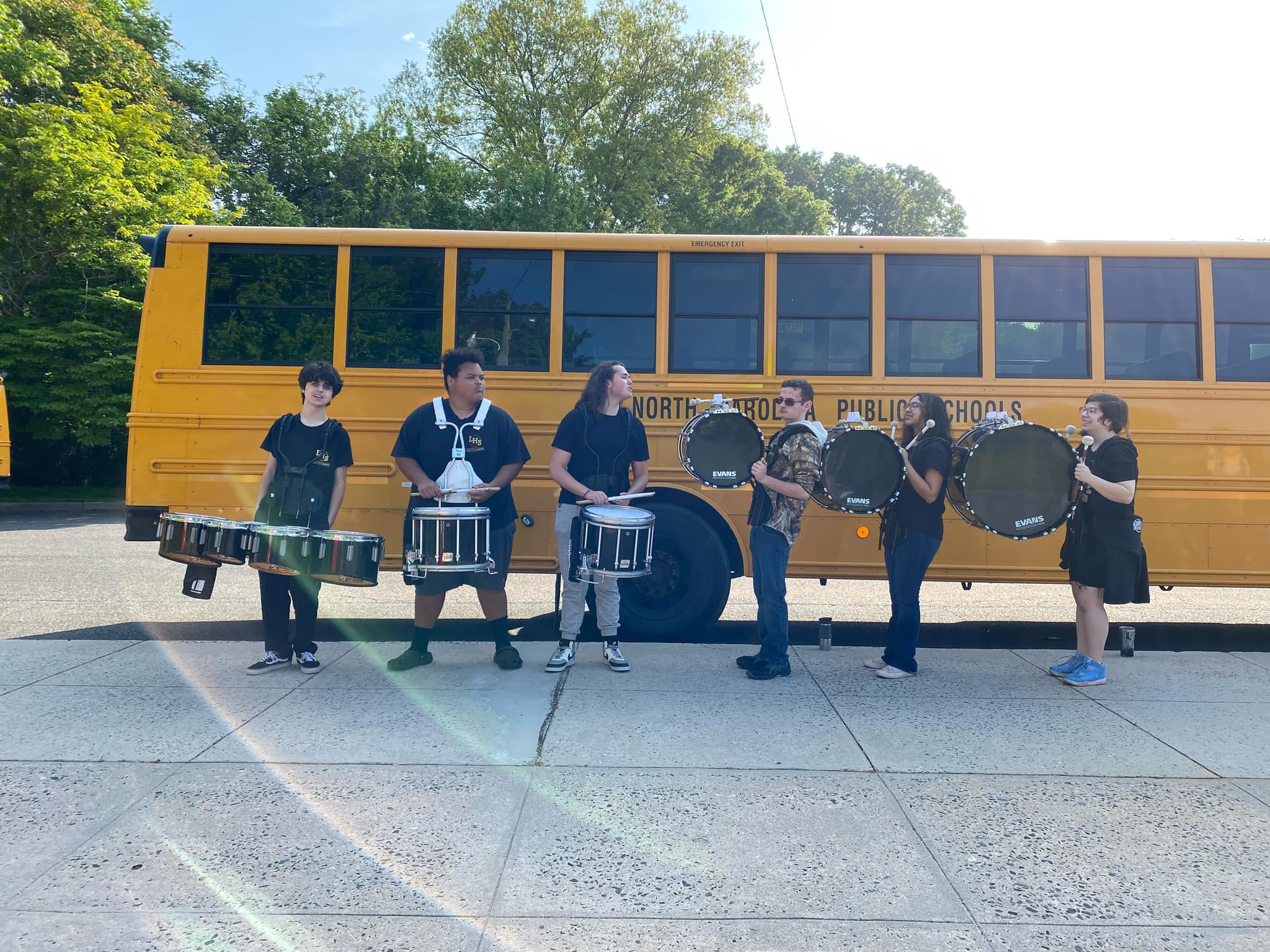 Drum Line for Senior Walk