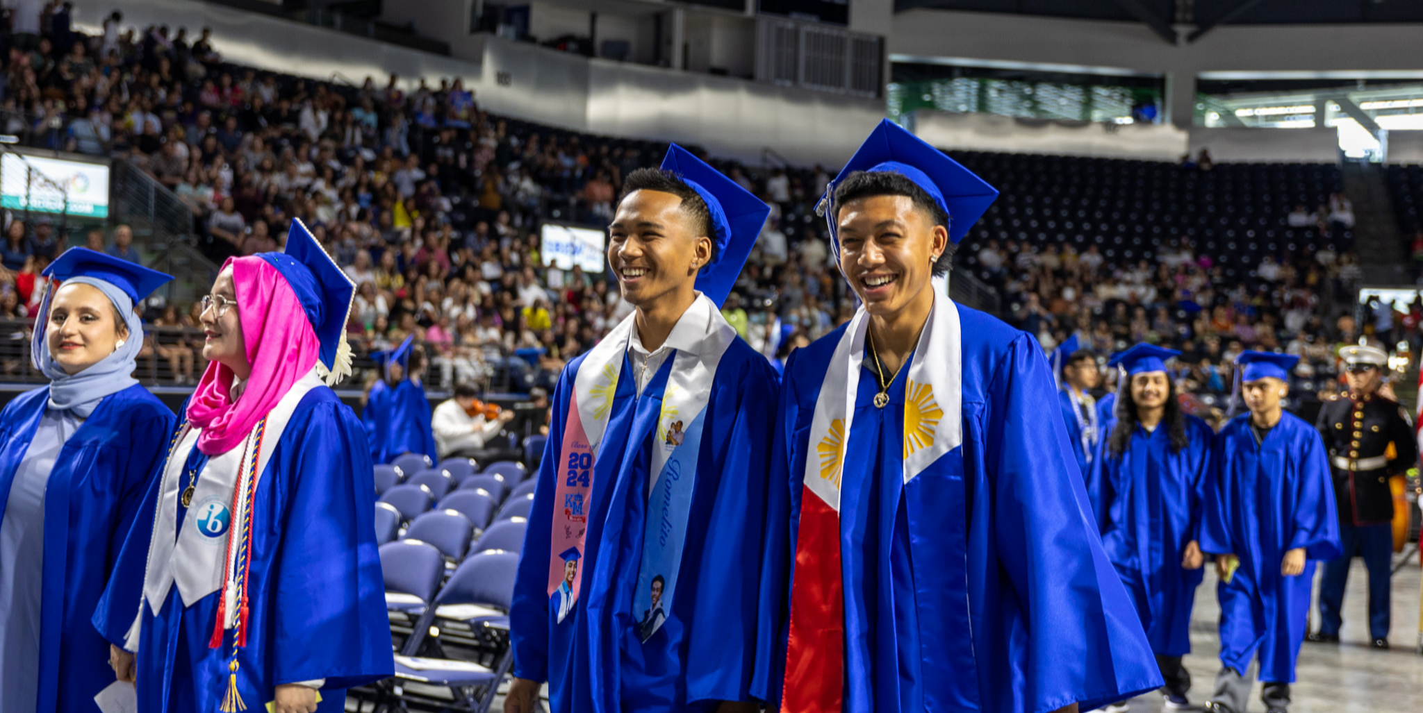 Students on graduation ceremony