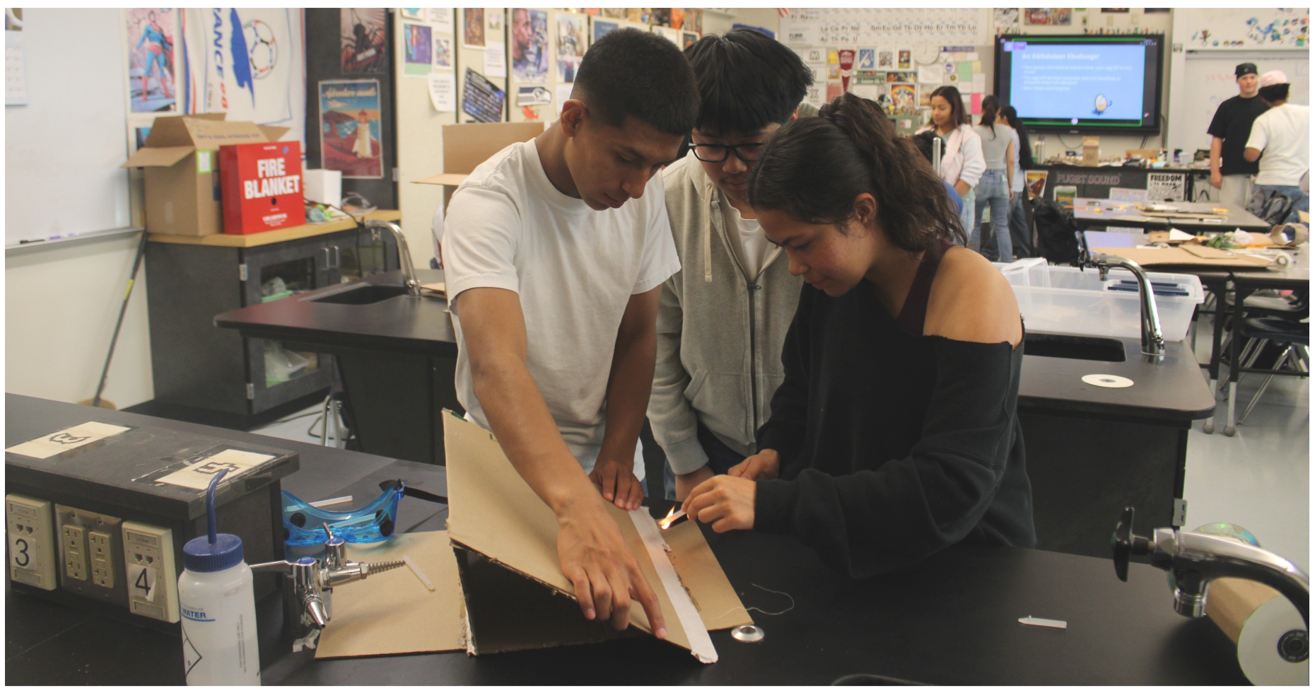KMTA students working on a project