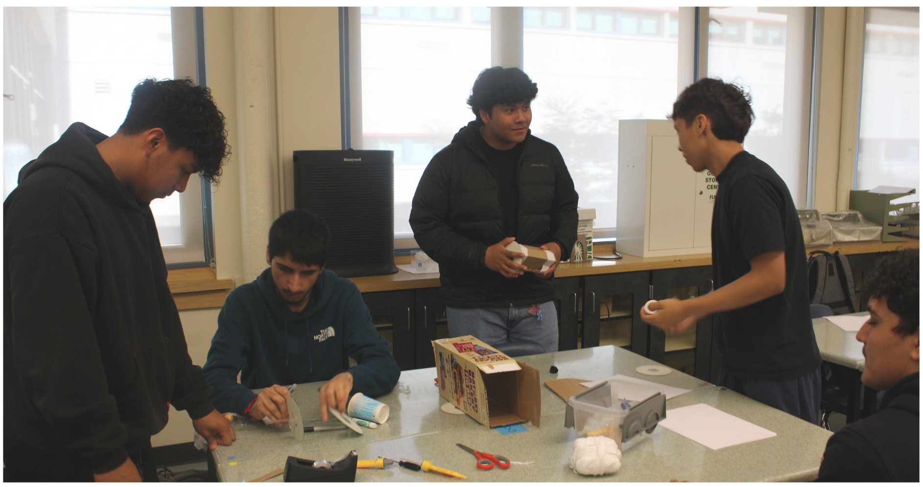 KMTA students working on a project