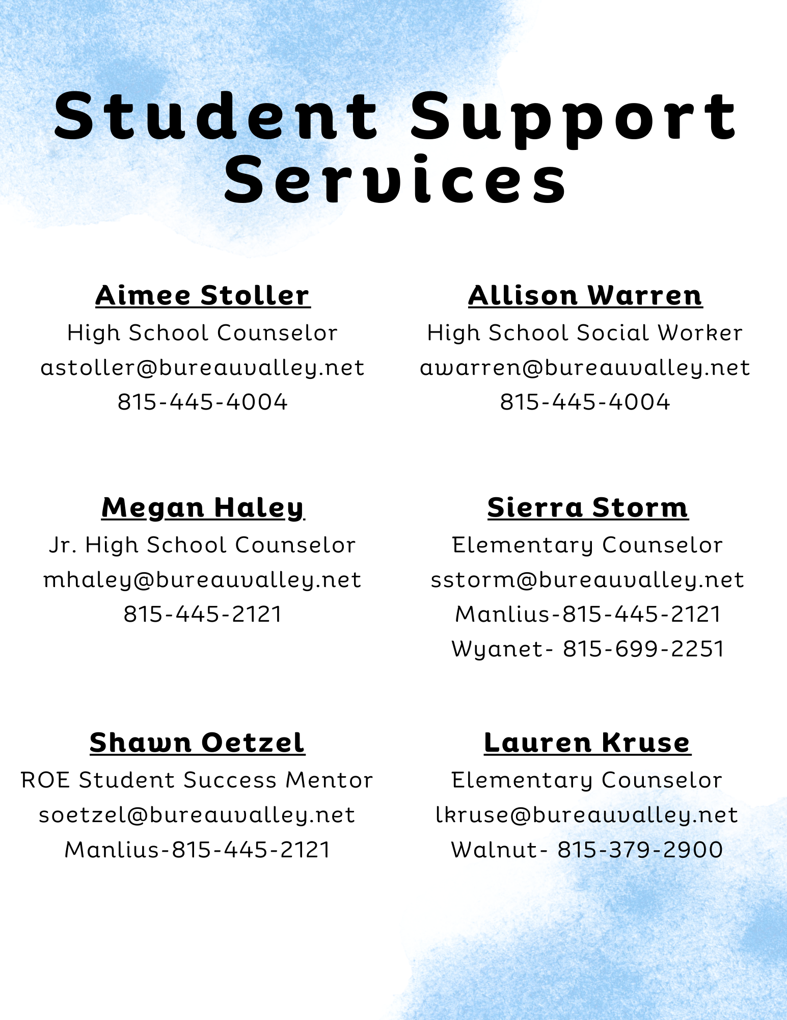 Student Support Services Staff