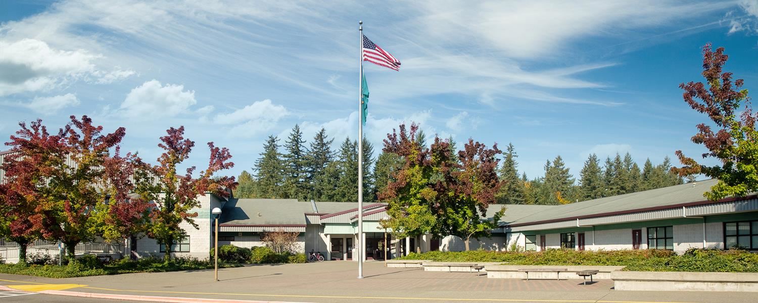 Exterior of Sawyer Woods Elementary