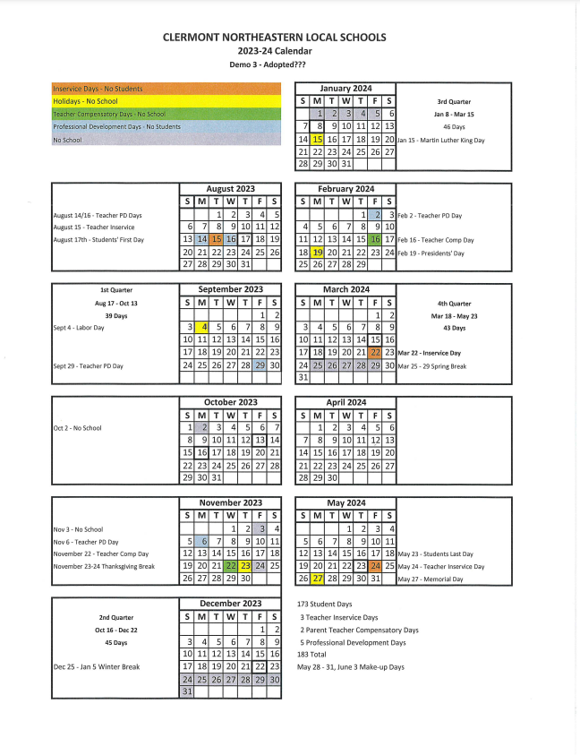 23-24 calendar