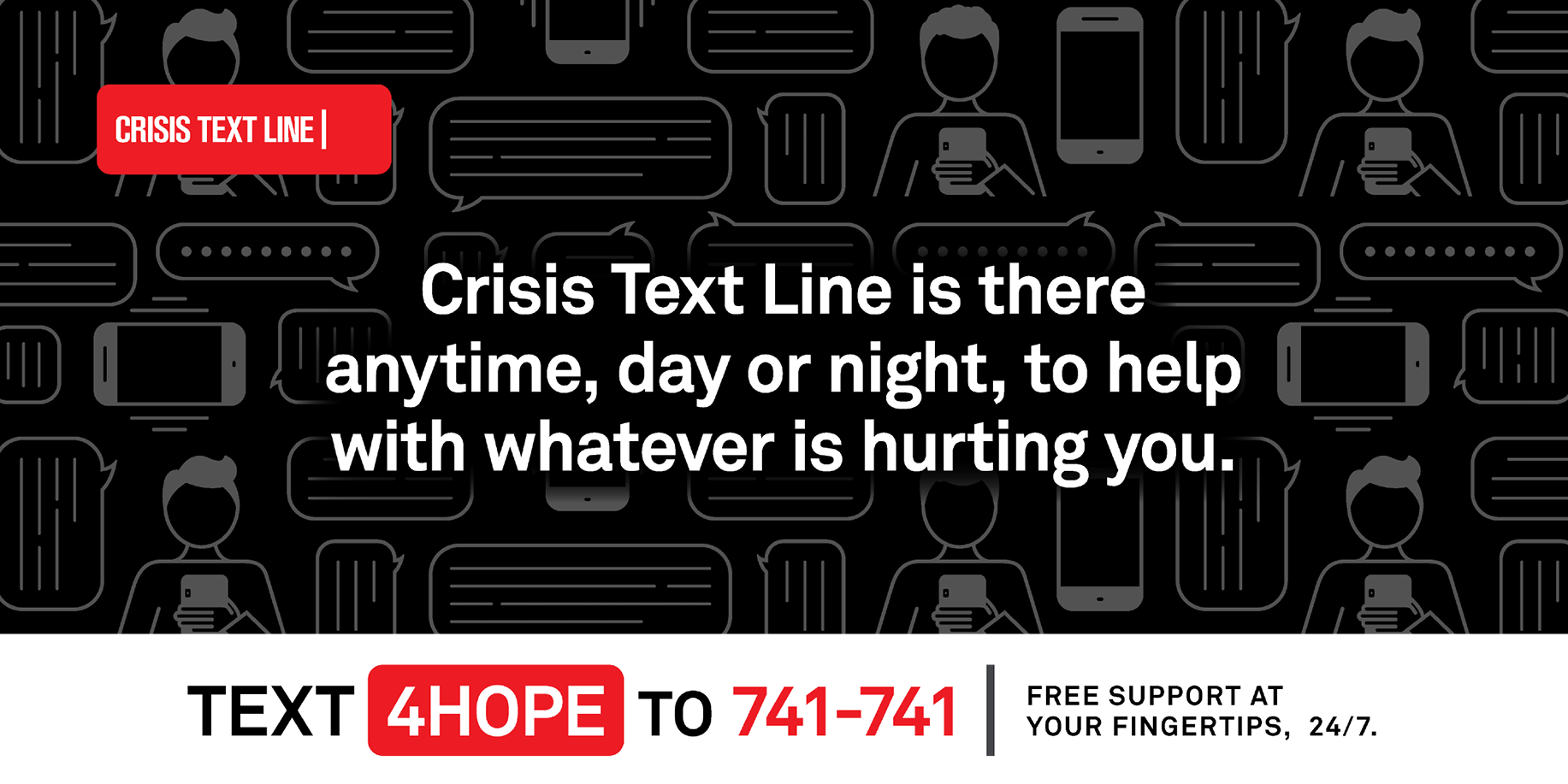 TEXT 4HOPE TO 741-741 INFO