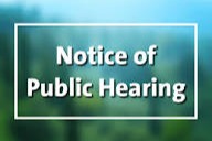Notice of Public Hearing