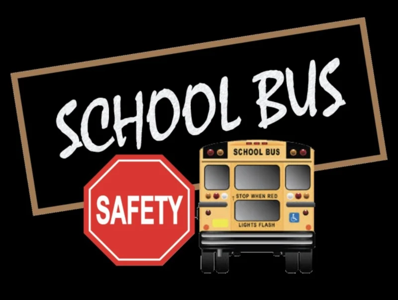 School bus safety graphic