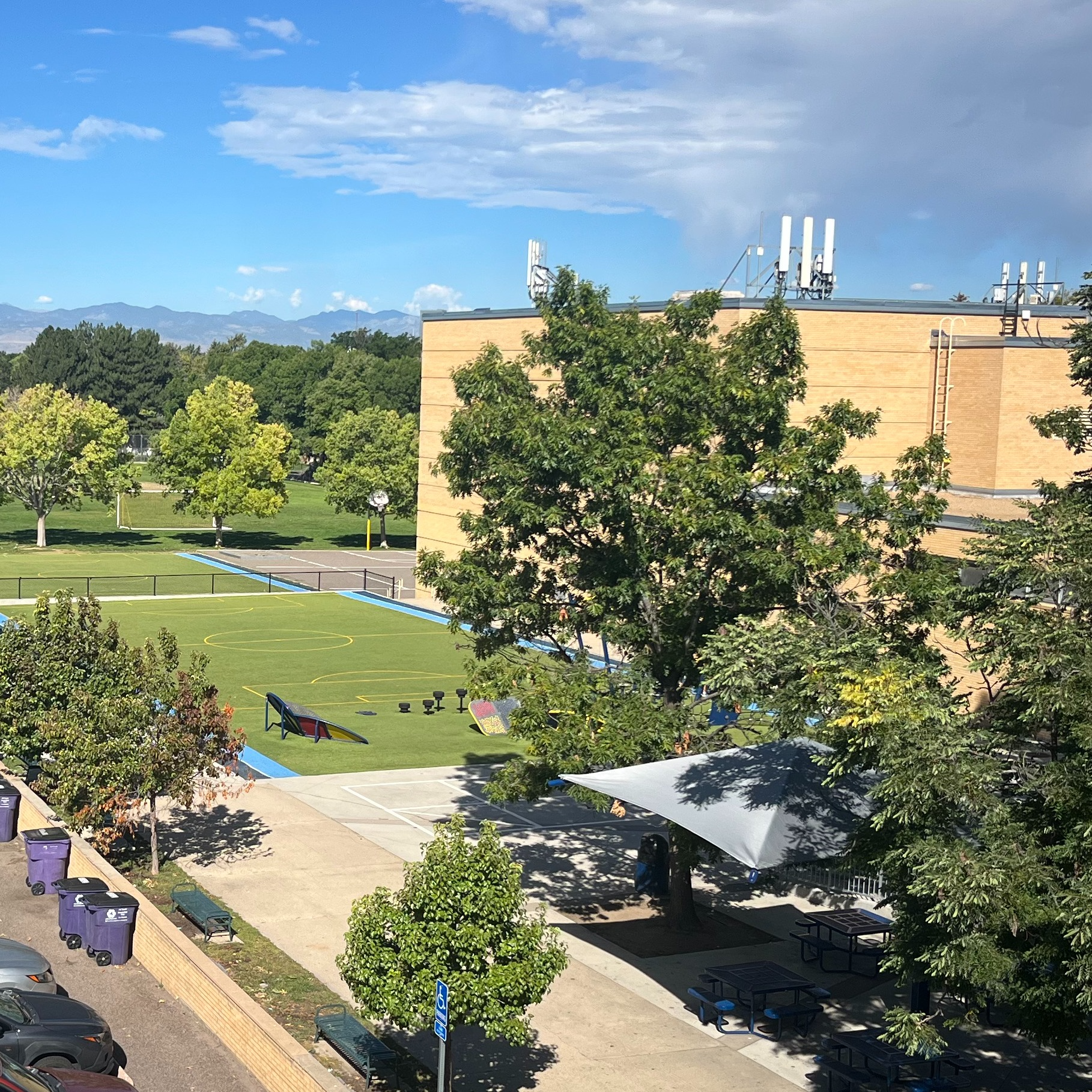 mountain view from hill