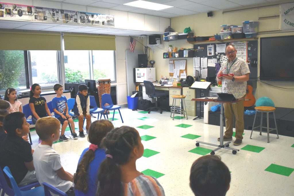 teacher and students