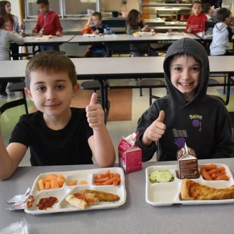 Kids at dining room