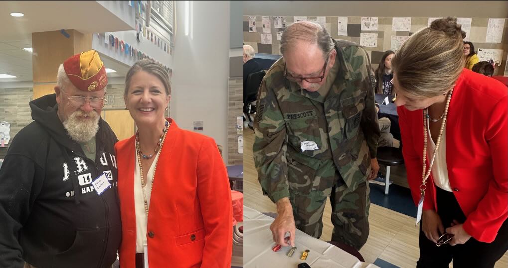 Dr. Spash with veterans at Kennedy's Annual Breakfast for Veterans