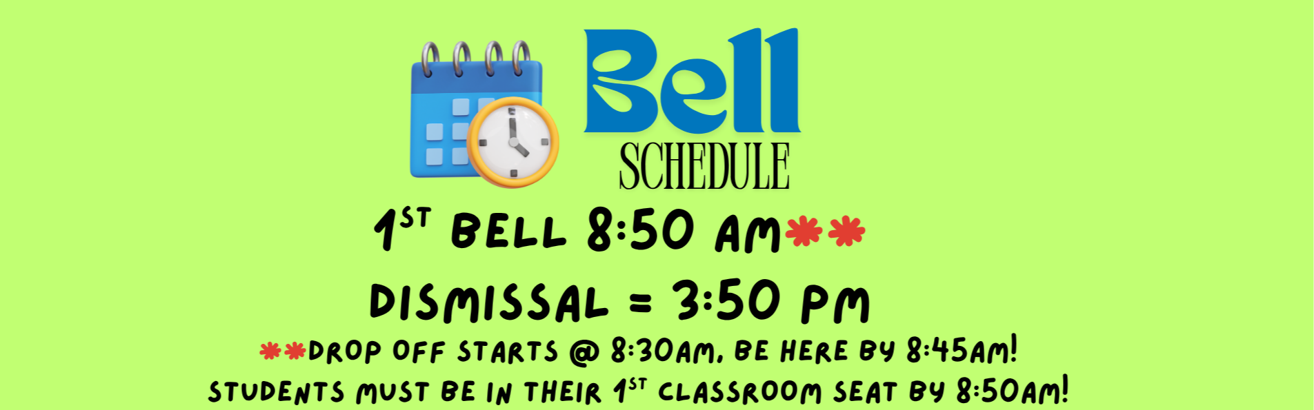 Bell Schedule
