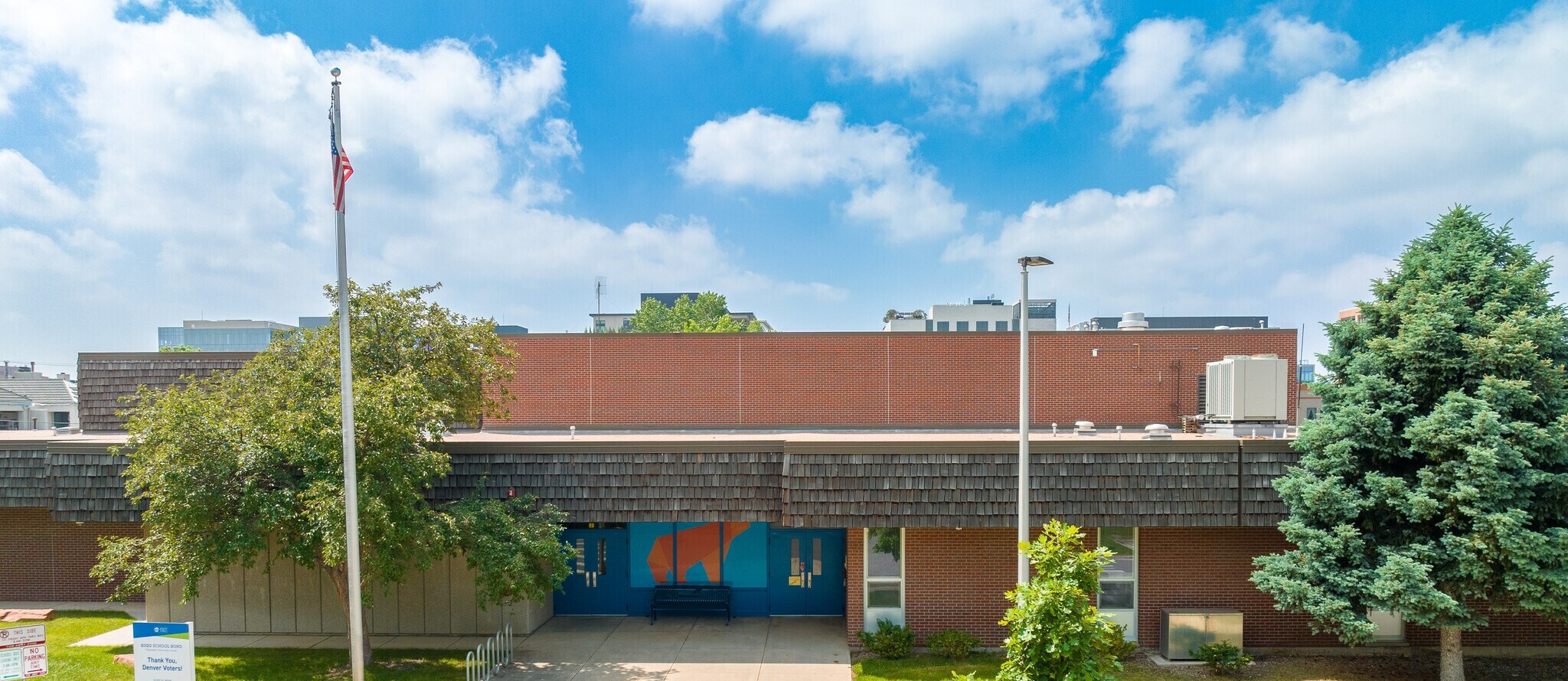 Front of school