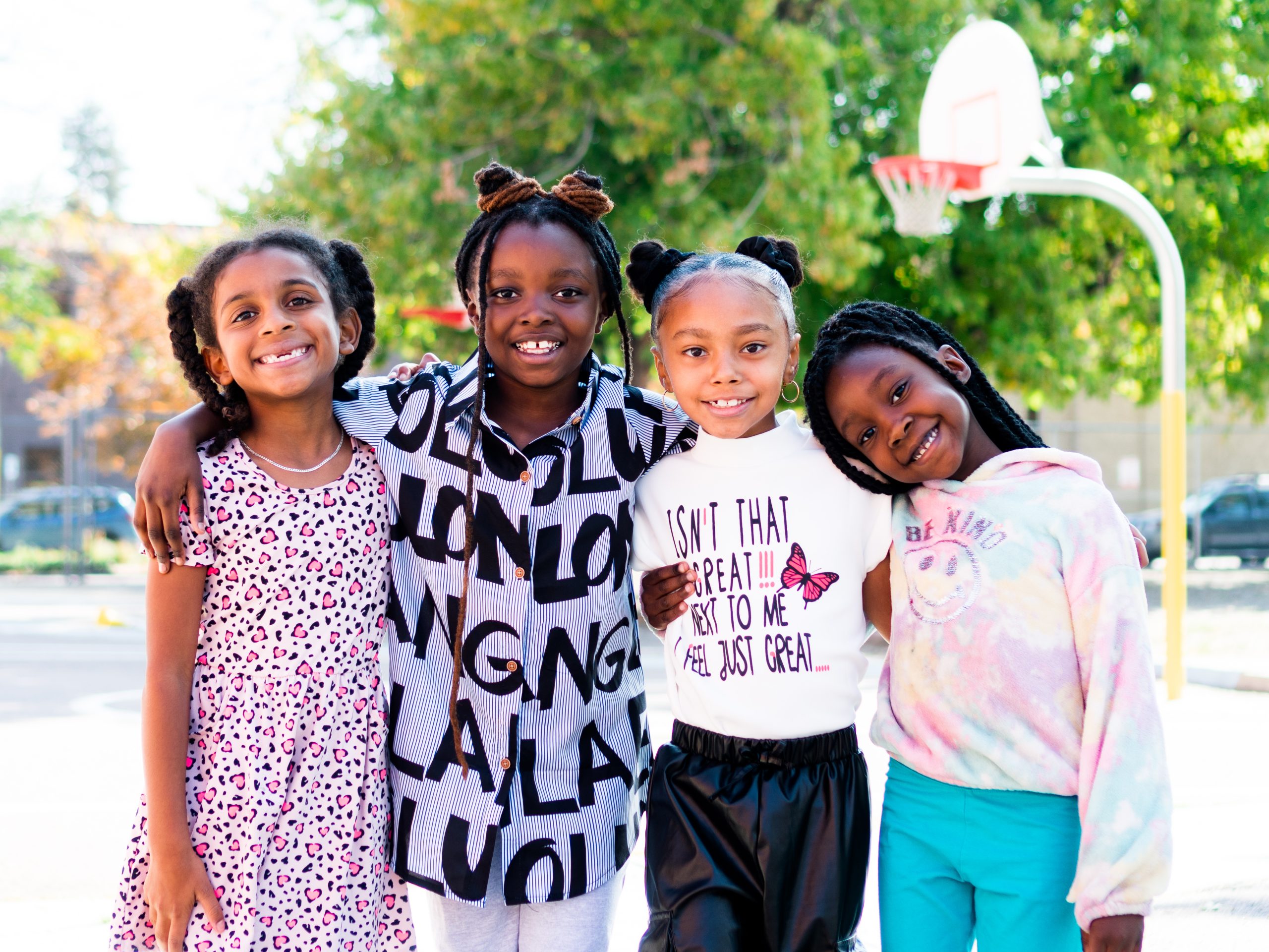 Group of students smiling