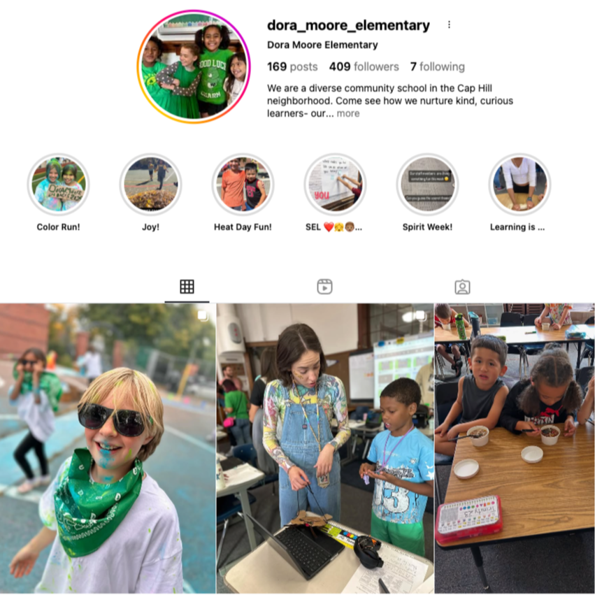 Dora Moore Elementary Instagram