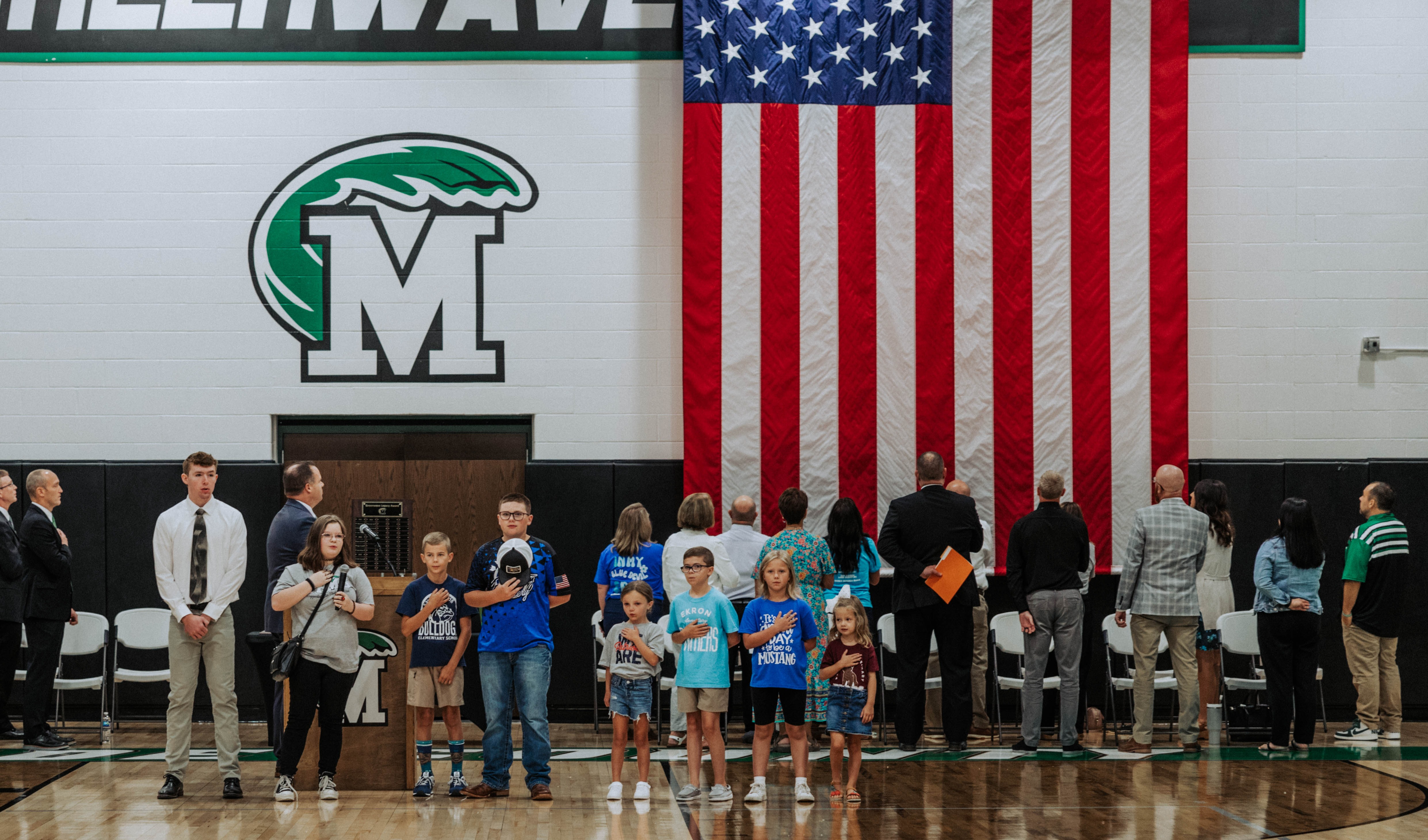 Opening Day with Flag