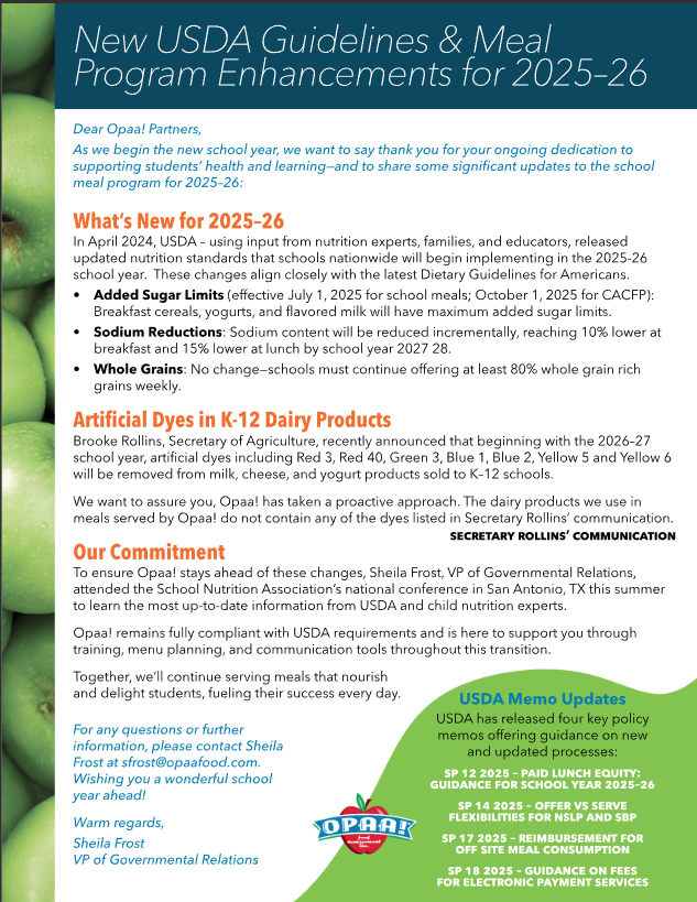 Information from Opaa