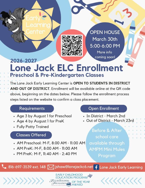 Early Learning 2026-2027 Enrollment Flyer